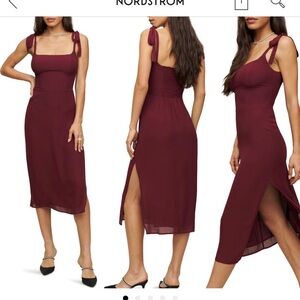 Reformartion dress burgundy